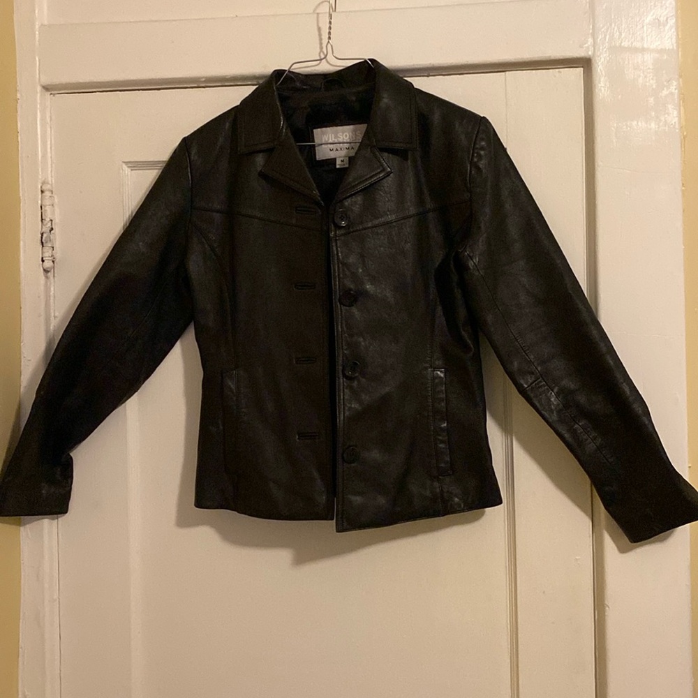 Wilson Leather Black Hipster Jacket
